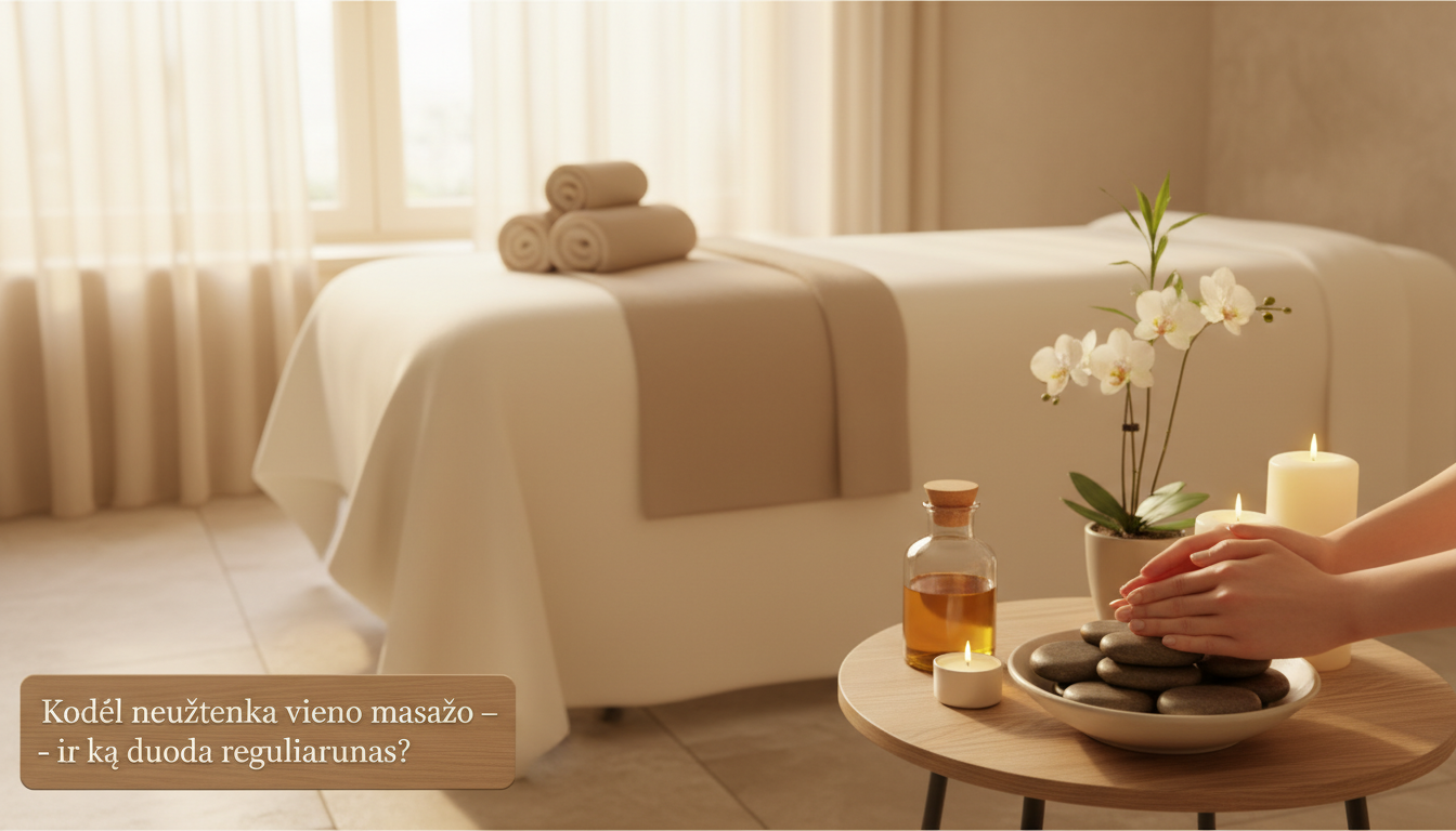 Kodėl neužtenka vieno masažo – ir ką duoda reguliarumas?